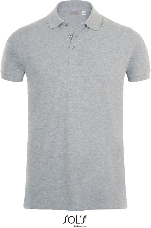 SOL´S Phoenix Men Pánské elastické piqué polo 25.1708 grey melange