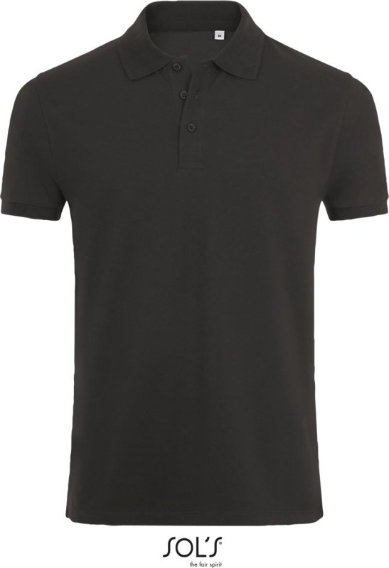 SOL´S Phoenix Men Pánské elastické piqué polo 25.1708 charcoal melange - Pánské oblečení trička