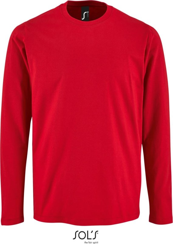SOL´S Imperial LSL Men Pánské tričko s dlouhým rukávem 25.2074 red