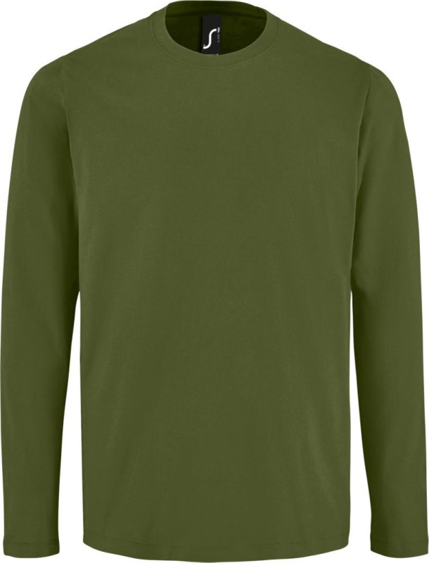 SOL´S Imperial LSL Men Pánské tričko s dlouhým rukávem 25.2074 dark khaki