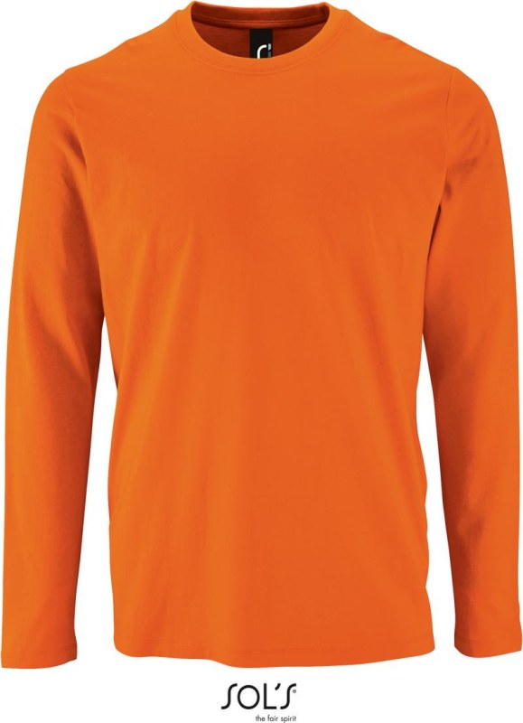 SOL´S Imperial LSL Men Pánské tričko s dlouhým rukávem 25.2074 orange