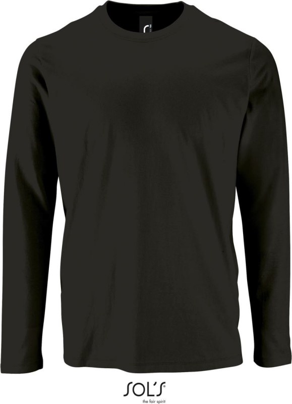 SOL´S Imperial LSL Men Pánské tričko s dlouhým rukávem 25.2074 deep black