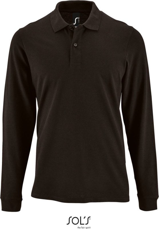 SOL´S Perfect LSL Men Pánské piqué polo s dlouhým rukávem 25.2087 black