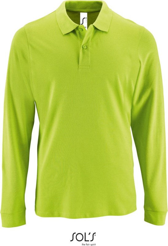 SOL´S Perfect LSL Men Pánské piqué polo s dlouhým rukávem 25.2087 apple green