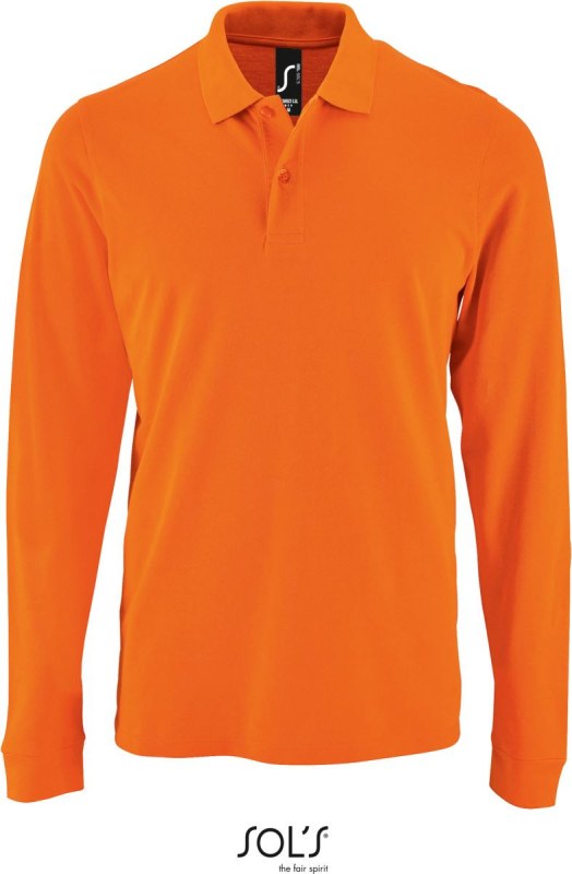 SOL´S Perfect LSL Men Pánské piqué polo s dlouhým rukávem 25.2087 orange