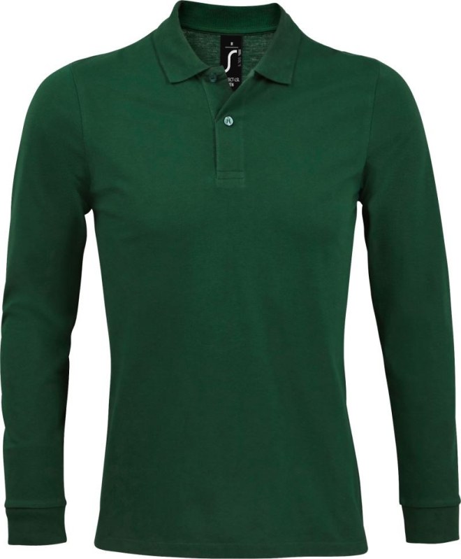 SOL´S Perfect LSL Men Pánské piqué polo s dlouhým rukávem 25.2087 bottle green