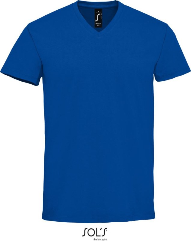 SOL´S Imperial V Men Pánské tričko do V z těžké bavlny 25.2940 royal blue