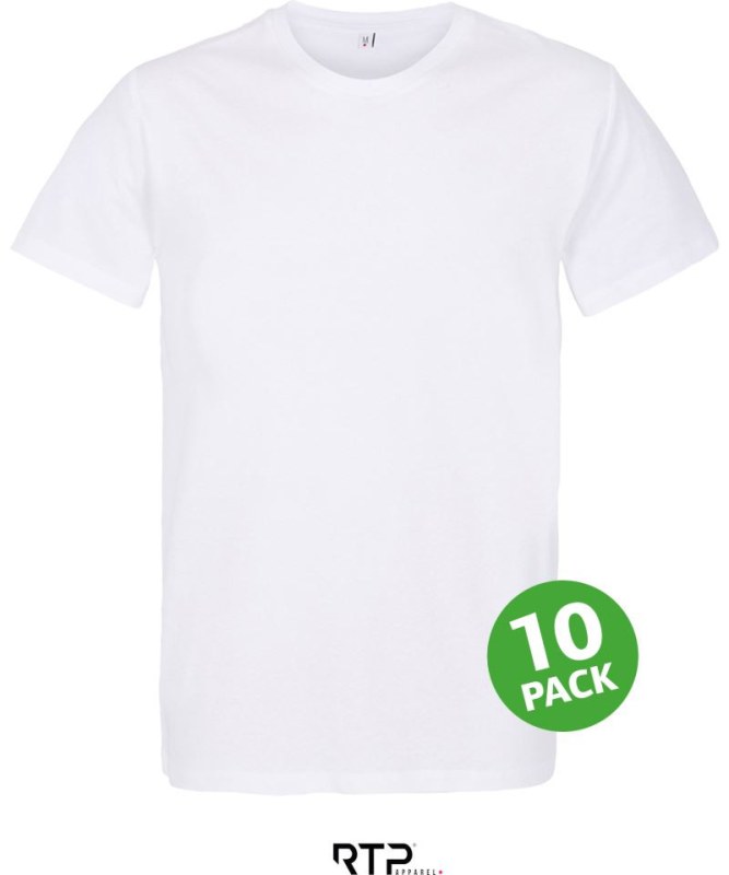 RTP Tempo 185 Men Pán. tričko pro dig. potisk z&nbsp;bio bav., 10 ks 25.3270 white - Pánské oblečení trička