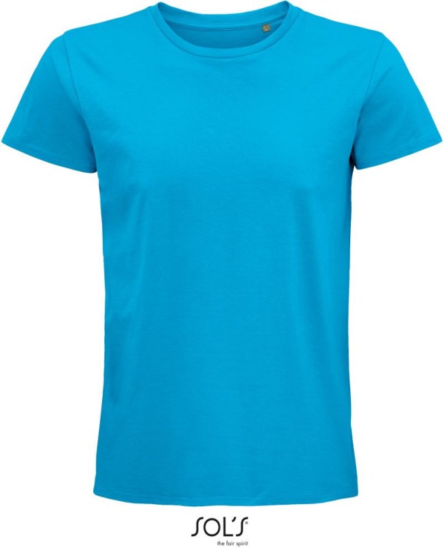 SOL´S Pioneer Men Pánské tričko z bio bavlny 25.3565 aqua