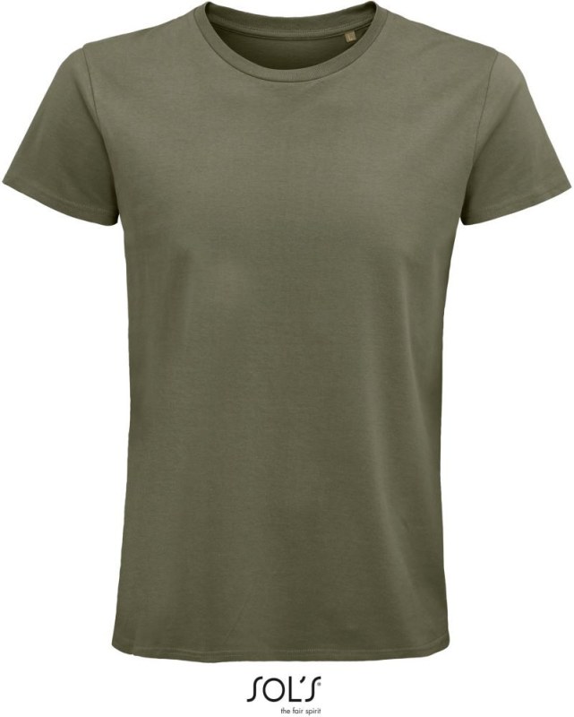 SOL´S Pioneer Men Pánské tričko z bio bavlny 25.3565 khaki