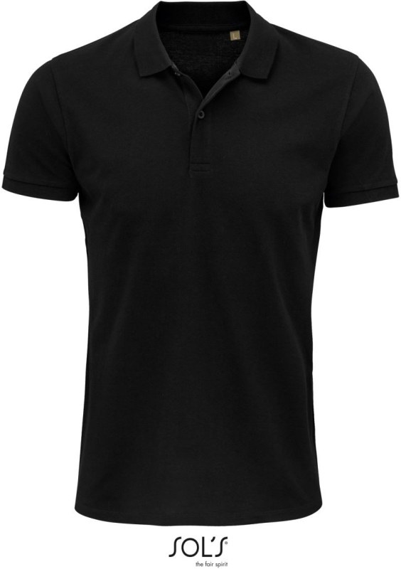 SOL´S Planet Men Pánské piqué polo z bio bavlny 25.3566 black