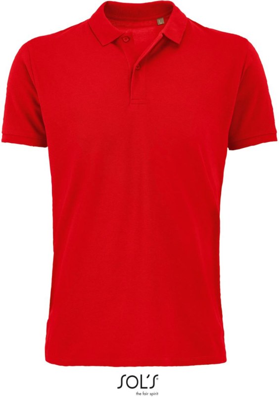 SOL´S Planet Men Pánské piqué polo z bio bavlny 25.3566 red