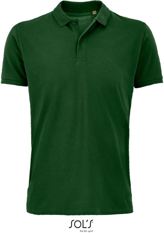 SOL´S Planet Men Pánské piqué polo z bio bavlny 25.3566 bottle green
