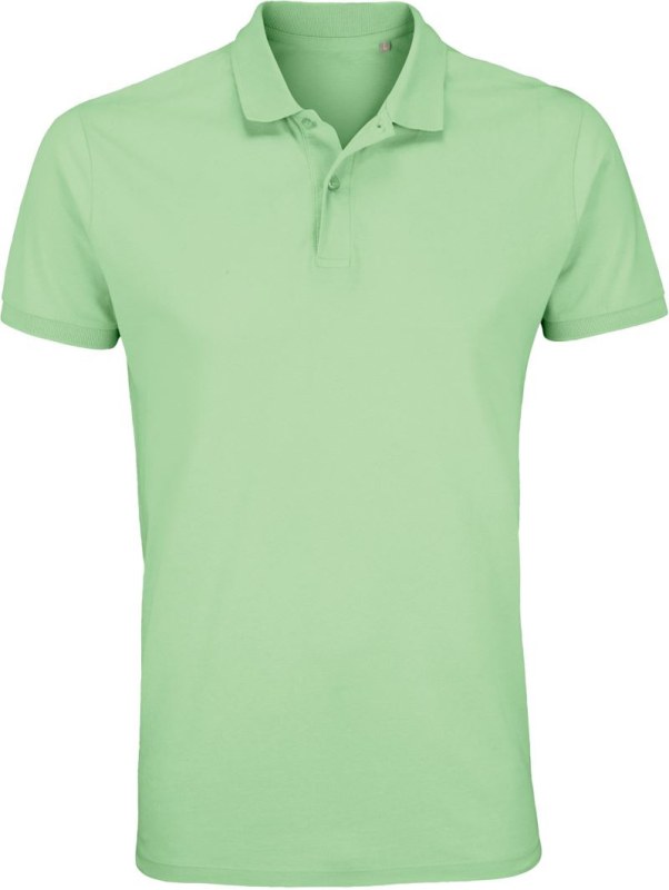 SOL´S Planet Men Pánské piqué polo z bio bavlny 25.3566 frozen green