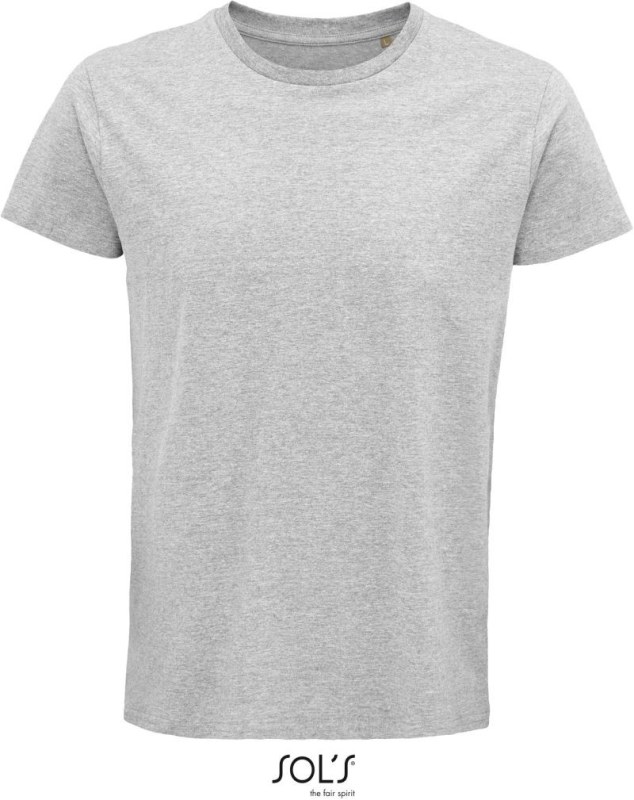 SOL´S Crusader Men Pánské tričko z bio bavlny 25.3582 grey melange