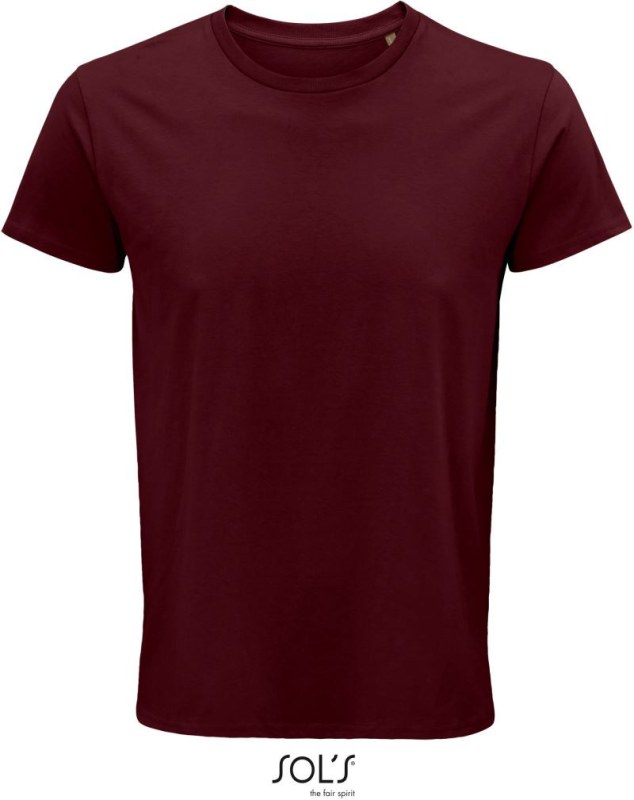 SOL´S Crusader Men Pánské tričko z&nbsp;bio bavlny 25.3582 burgundy - Pánské oblečení trička