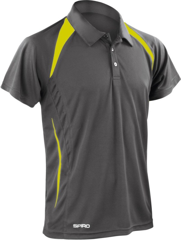 Spiro S 177M Pánské týmové piqué polo 29.177M grey/lime