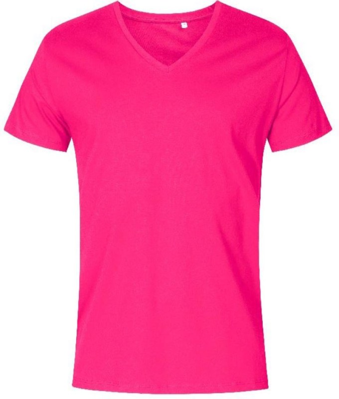 Promodoro 1425 Pánské tričko X.O s výstřihem do V 40.1425 bright rose
