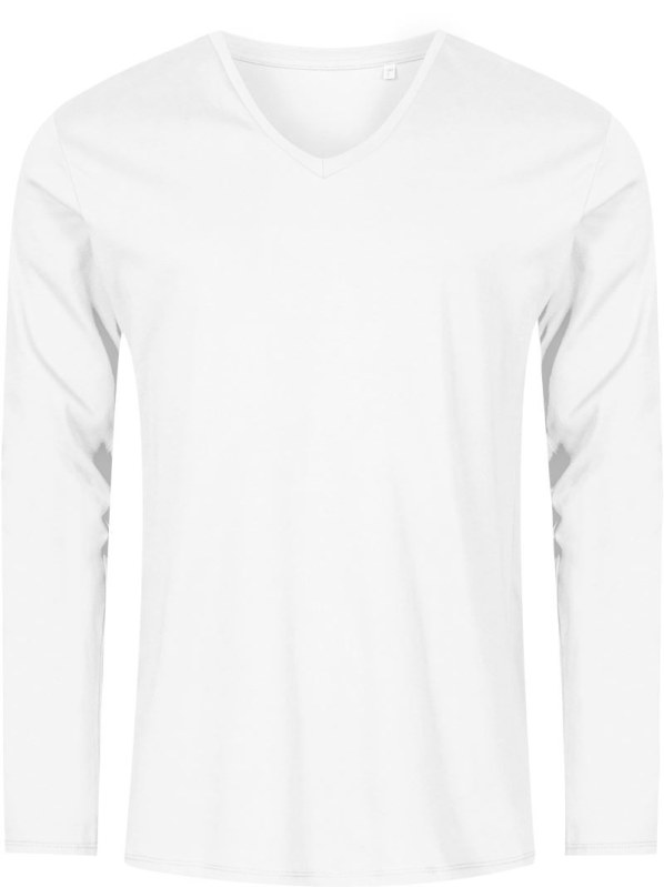 Promodoro 1460 Pánské tričko do V s dl. rukávem - X.O 40.1460 white