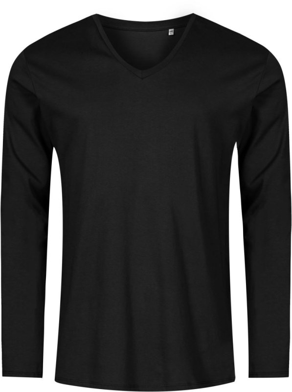 Promodoro 1460 Pánské tričko do V s dl. rukávem - X.O 40.1460 black