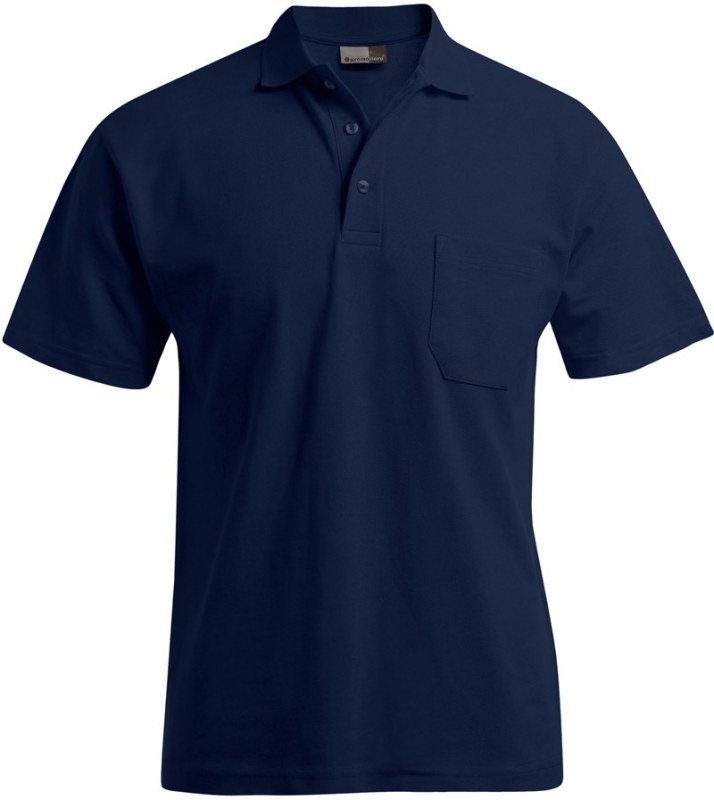 Promodoro 4100 Pánské polo s&nbsp;náprsní kapsou Heavy Piqué 40.4100 navy - Pánské oblečení trička