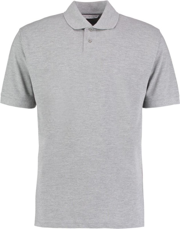 Kustom Kit KK 444 Pánské piqué polo "Superwash" 43.0444 heather grey solid - Pánské oblečení trička
