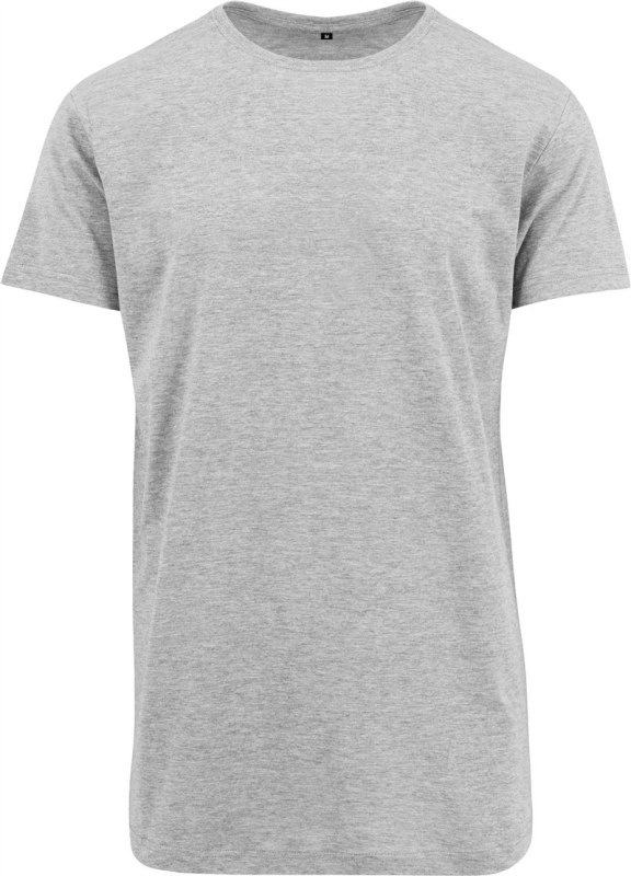 Build your Brand BY 028 Pánské tričko "Shaped Long" 56.0028 heather grey
