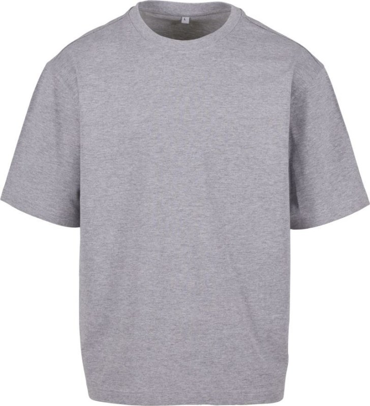 Build your Brand BY 391 Pánské těžké tričko "Loose Fit" 56.0391 heather grey