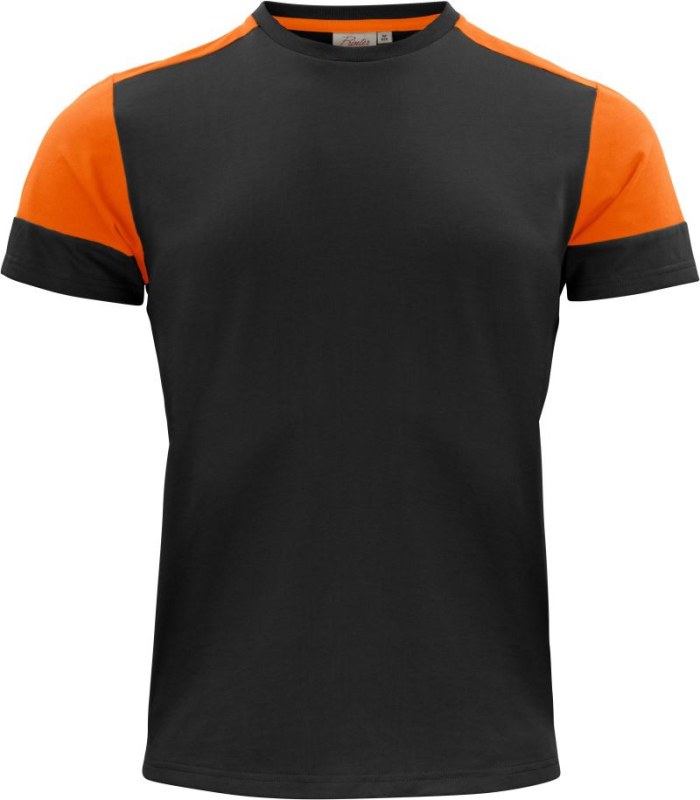 Printer Prime T Men Pánské těžké tričko 61.4030 black/orange - Pánské oblečení trička