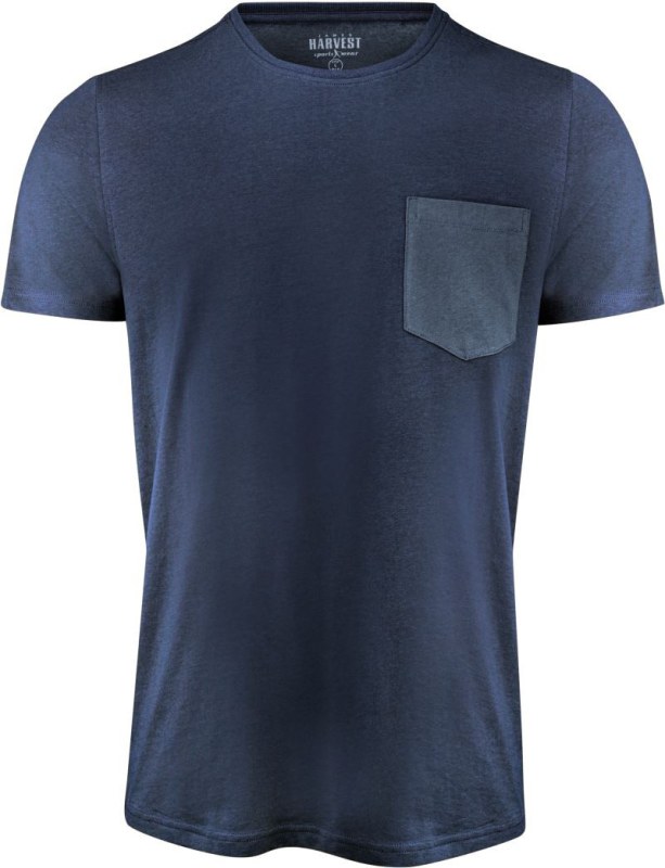 James Harvest Walcott T-Shirt Men Pánské tričko "Two-Tone" 62.4020 navy - Pánské oblečení trička