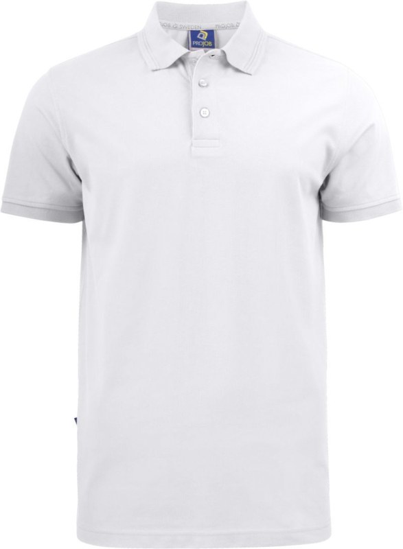 ProJob 2021 Pique Polo Pánské pracovní piqué polo z těžké bavlny 64.2021 white