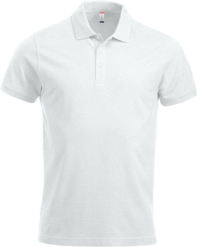 Clique Classic Lincoln S/S Pánské piqué polo z těžké bavlny 67.8244 white