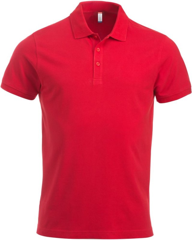 Clique Classic Lincoln S/S Pánské piqué polo z těžké bavlny 67.8244 red