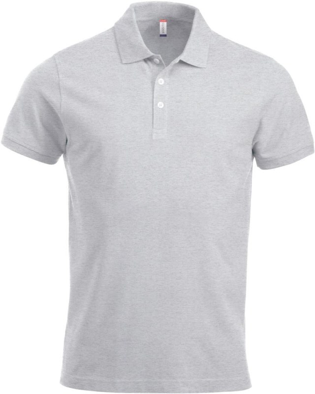Clique Classic Lincoln S/S Pánské piqué polo z těžké bavlny 67.8244 ash