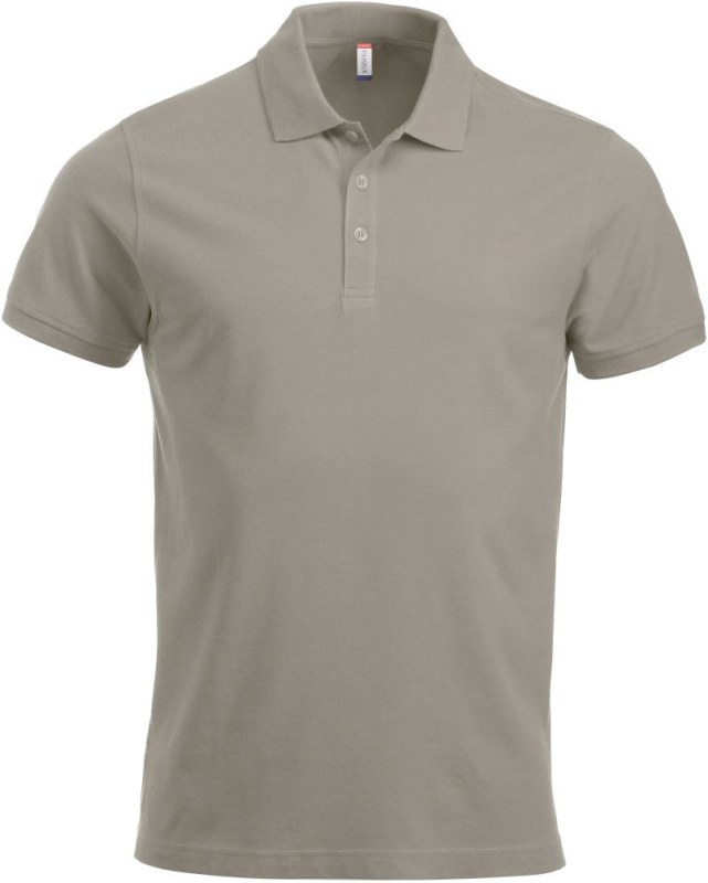 Clique Classic Lincoln S/S Pánské piqué polo z těžké bavlny 67.8244 silver