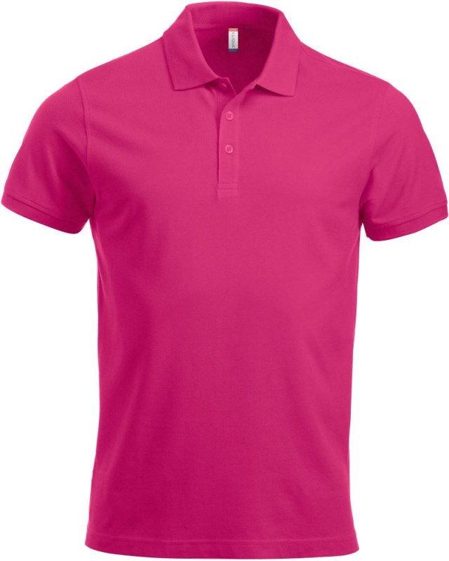 Clique Classic Lincoln S/S Pánské piqué polo z těžké bavlny 67.8244 bright cerise