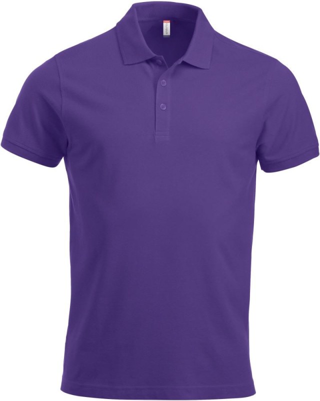 Clique Classic Lincoln S/S Pánské piqué polo z&nbsp;těžké bavlny 67.8244 bright lilac - Pánské oblečení trička