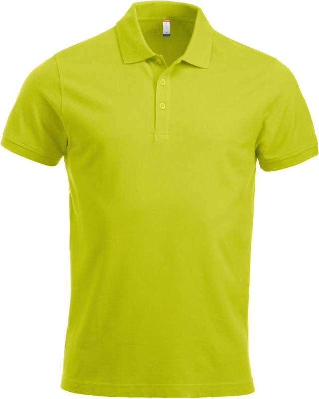 Clique Classic Lincoln S/S Pánské piqué polo z těžké bavlny 67.8244 visibility green