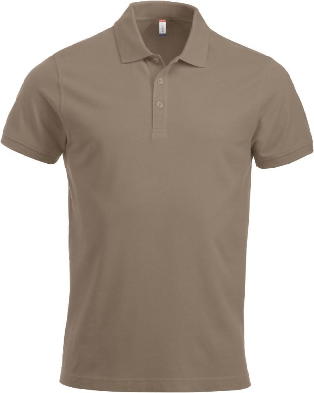 Clique Classic Lincoln S/S Pánské piqué polo z těžké bavlny 67.8244 caffe latte