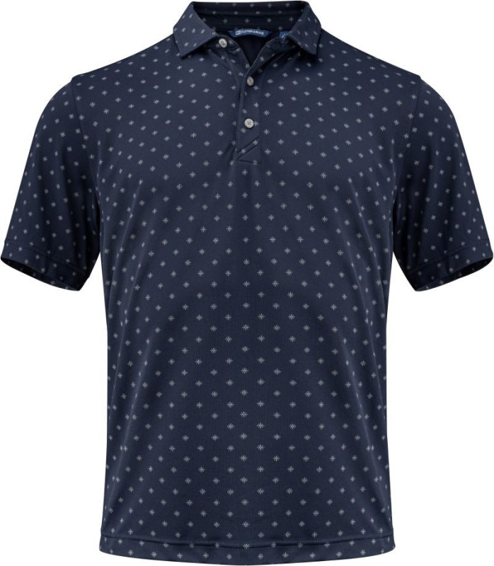 Cutter & Buck Virtue Polo Printed Men Pánské funkční polo "Printed" 68.4432 dark navy
