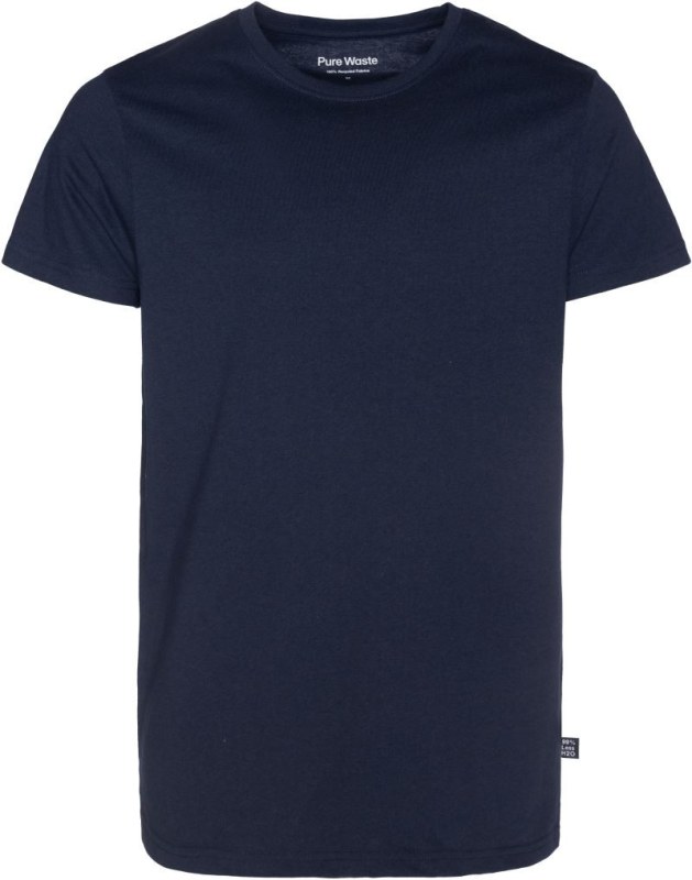Pure Waste TSMB Pánské těžké tričko 74.TSMB solid navy - Pánské oblečení trička