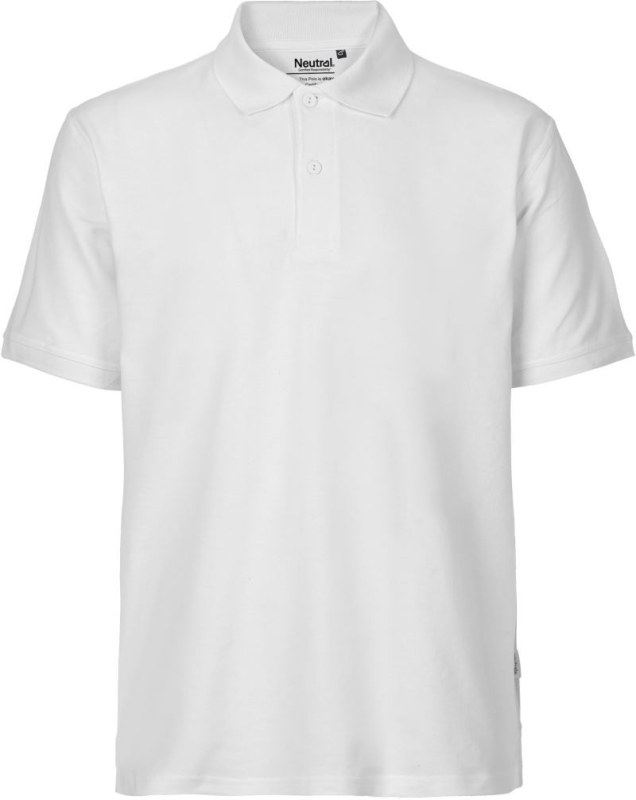 Neutral O 20080 Pánské piqué polo z&nbsp;bio bavlny 77.2080 white