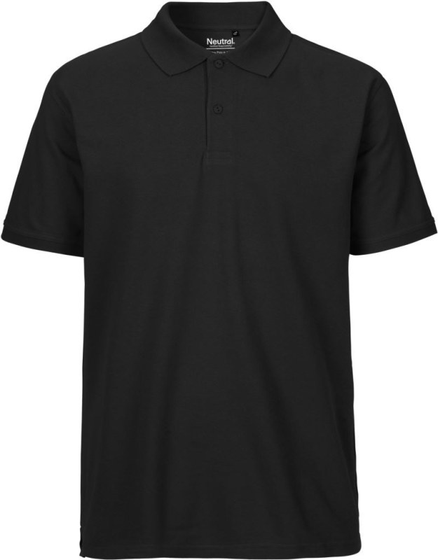 Neutral O 20080 Pánské piqué polo z bio bavlny 77.2080 black