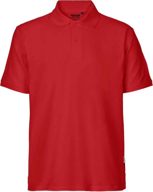 Neutral O 20080 Pánské piqué polo z bio bavlny 77.2080 red