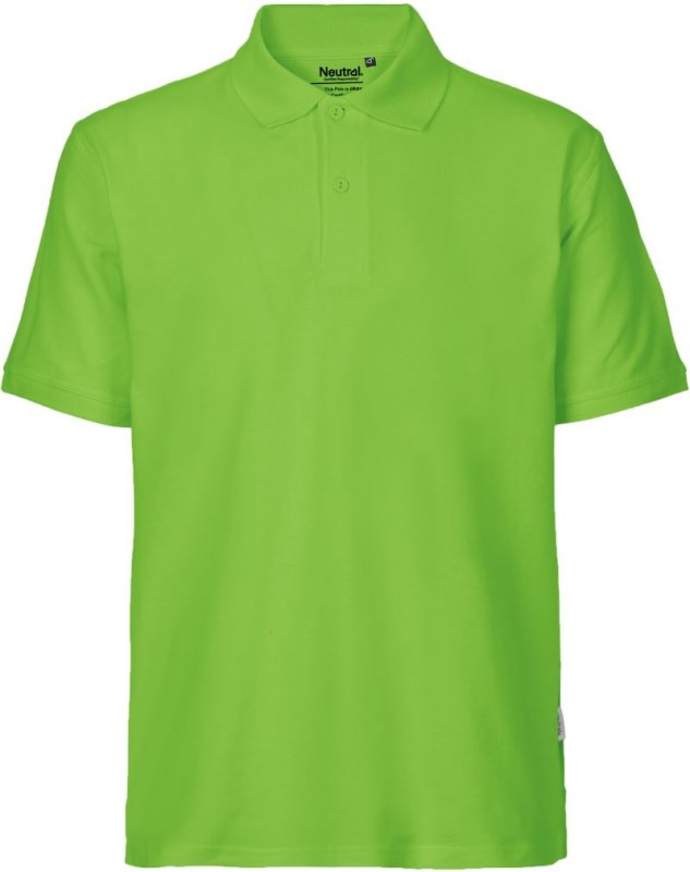 Neutral O 20080 Pánské piqué polo z bio bavlny 77.2080 lime