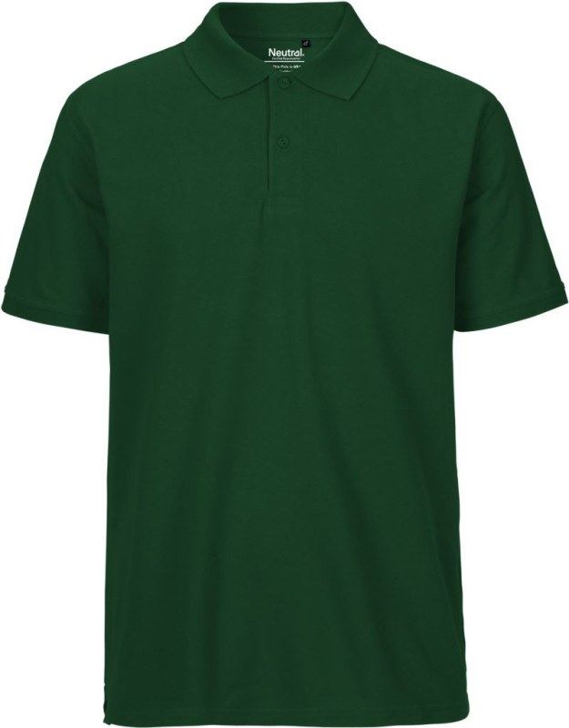 Neutral O 20080 Pánské piqué polo z bio bavlny 77.2080 bottle green