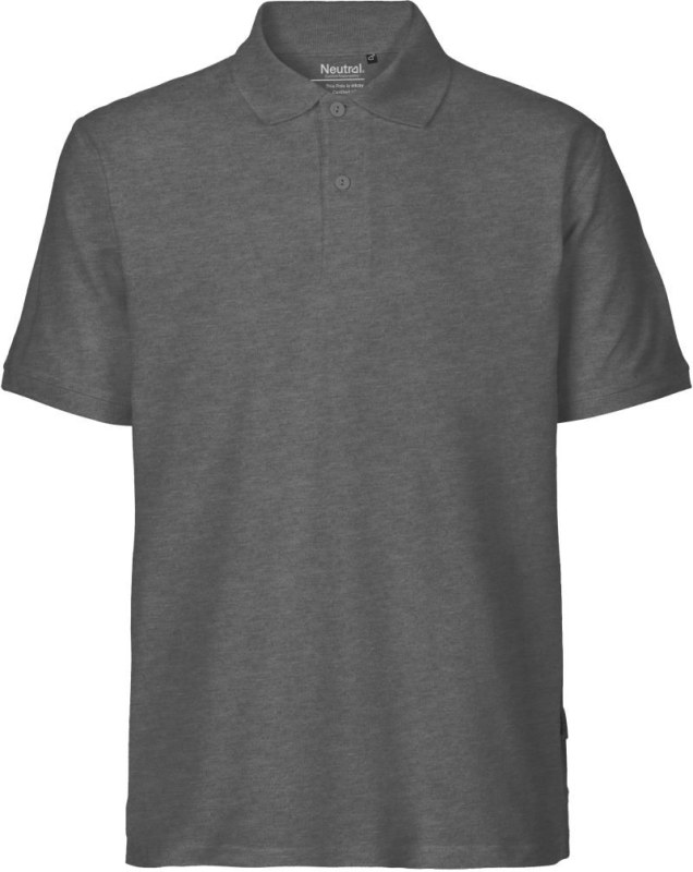 Neutral O 20080 Pánské piqué polo z bio bavlny 77.2080 dark heather