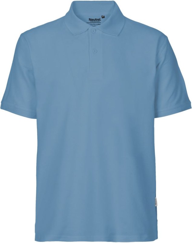 Neutral O 20080 Pánské piqué polo z bio bavlny 77.2080 dusty indigo