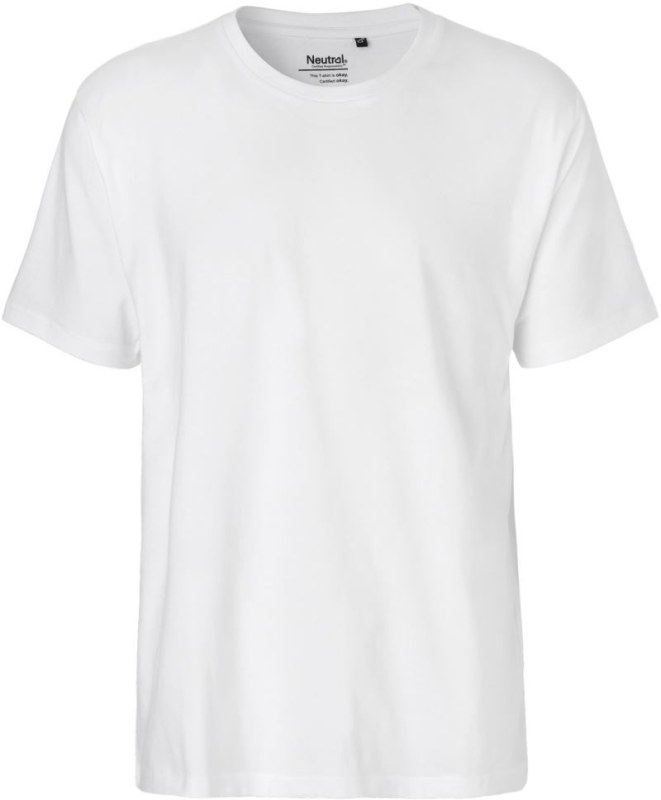 Neutral O 60001 Pánské tričko z těžké bio bavlny 77.6001 white