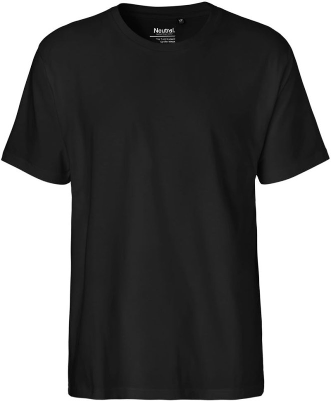 Neutral O 60001 Pánské tričko z těžké bio bavlny 77.6001 black